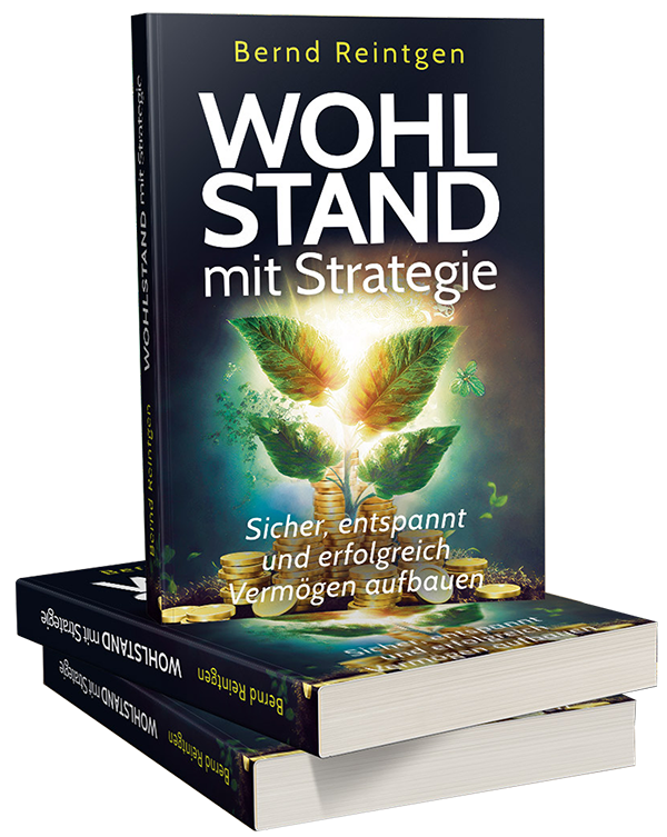 Wohlstand mit Strategie Buch-Mockup